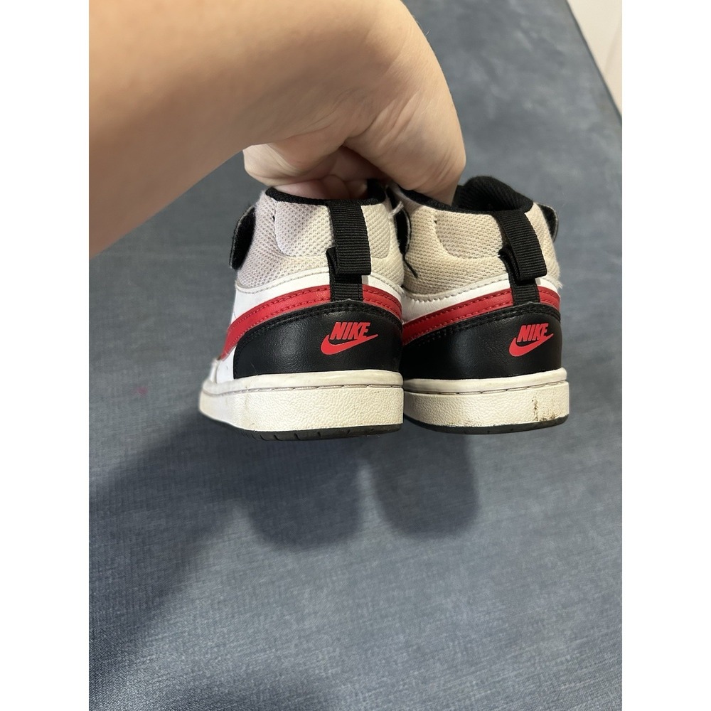 Nike Boys Black and Red High Top Sneakers Size 12C - Picture 4 of 5